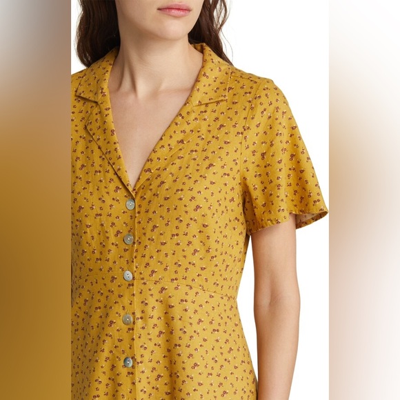 Madewell Kacie Mini Shirtdress in Bitsy Bouquet Size 00 - Picture 3 of 13